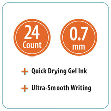 Pen-Gear-Retractable-Gel-Pens-Medium-Point-07-mm-Assorted-Colors-24-Count4 - Brands For Less USA