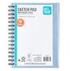 Pen+Gear Sketch Diary, 70 Sheets, 5.5" x 8.5", Blue