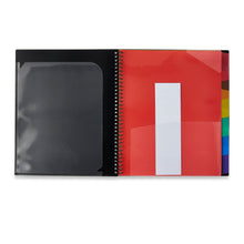 Pen_Gear12PocketSpiralPolyOrganizer_BlackFileFolders_AssembledProductHeight11.4in2 - Brands For Less USA
