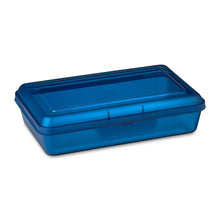 Pen_GearLightweightPlasticPencilBoxwithSnap-onLid_TranslucentSapphireBlue_12-Pack - Brands For Less USA
