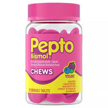 Pepto Bismol Chews, Berry Mint Flavored Chewable Tablets, 70 Count - Brands For Less USA