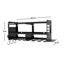Permasteel 24.6″ 6-Bay Heavy Duty Wall Mounted Power Tool Organizer