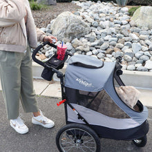 Petique Trailblazer Gray Pet Jogger with Accessory Bundle
