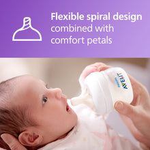 Philips Avent Natural Baby Bottles, with First Flow Nipple, 2oz, 2 Pack, SCF019/25
