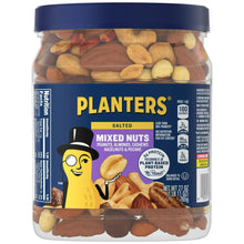 PLANTERS Salted Mixed Nuts, Party Snacks, Plant-Based Protein, 27 oz Canister - Brands For Less USA