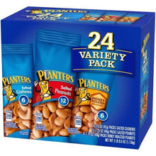 Planters, Cashew & Peanut, Variety Pack, 24-count