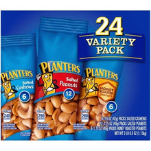 Planters, Cashew & Peanut, Variety Pack, 24-count