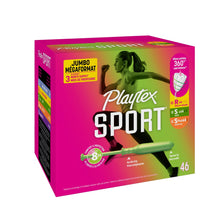 Playtex Sport Tampons Multipack, Regular/Super/Super Plus Absorbency, 46 Ct (PACK OF 3 )