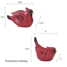 Poinsettia Holiday Cardinal Salt and Pepper Set