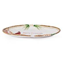 Poinsettia Holiday Merry Christmas Serving Platter
