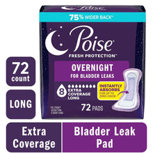 PoiseOvernightIncontinence-PostpartumPadsforBladderLeaks-8DropExtraCoverage-72Count-2Packsof36-P_2138_1 - Brands For Less USA