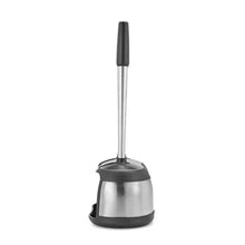 Polder Stainless-Steel Dual Bath Caddy with Toilet Brush and Plunger