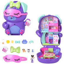 Polly Pocket Sleepover Puppy Compact Playset with 1 Micro Doll, Pet Dogs, Food & Styling Accessories