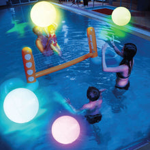 Juguetes de piscina, pelotas luminosas para juegos de playa o piscina (paquete de 4) con 8 modos de luz, decoración para actividades en la piscina (adultos), color rojo, unisex