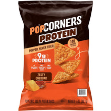 PopCorners 9g Protein, Popped Corn Protein Chips, Zesty Cheddar, 9.5 oz. (PACK OF 3 )