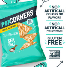 PopCorners Sea Salt Flavored Whole Grain Snacks, 18 oz. (PACK OF 3 )