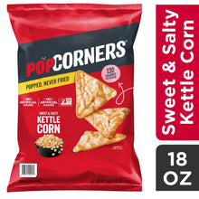 PopCorners Sweet & Salty Kettle Corn Popped-Corn Snack, 18 oz.  (PACK OF 3 )