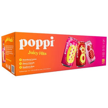 Poppi Soda, Juicy Hits Variety Pack, 12 fl oz, 18-count