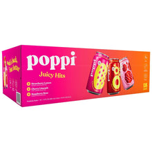 Poppi Soda, Juicy Hits Variety Pack, 12 fl oz, 18-count