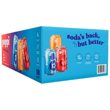 Poppi Soda, Variety Pack, 12 fl oz, 18-count