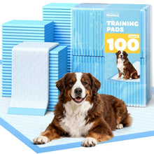 Powools Puppy Pads, 33.5" x 27.5" X-Large 6-Layer 100 Pack Dog Wee Wee Pads with Powerful Absorbency