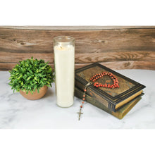 (4 pack) Prayer Candle Clear Glass White Wax, 8 Inch - Brands For Less USA