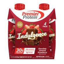 Premier Protein Indulgence Protein Shake, Chocolate Covered Strawberry, 30g Protein, 11 fl oz, 4 Ct