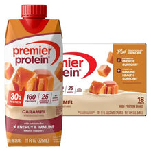 Premier 30g Protein PLUS Energy and Immune Support Shakes, Caramel, 11 fl oz, 18-pack - Brands For Less USA