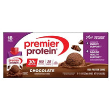 Premier 30g Protein PLUS Energy and Immune Support Shakes, Chocolate, 11 fl oz, 18-pack - Brands For Less USA