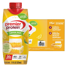 Premier 30g Protein PLUS Energy and Immune Support Shakes, Lemon Bar, 11 fl oz, 18-pack - Brands For Less USA