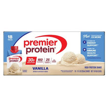 Premier 30g Protein PLUS Energy and Immune Support Shakes, Vanilla, 11 fl oz, 18-pack - Brands For Less USA