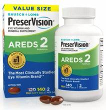 PreserVision AREDS 2 Eye Vitamin & Mineral with OCUSorb, Contains Lutein & Zeaxanthin, 140 Softgels