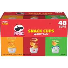 Pringles Potato Crisps, Snack Cups Variety Pack Chips, 48 pk.