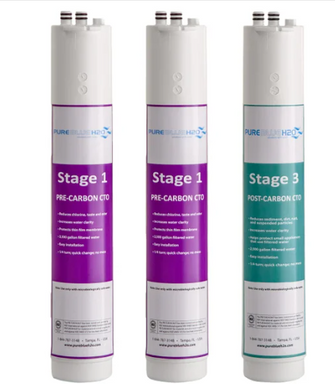 Pure Blue 1-Year Filter Pack for 1:1 Reverse Osmosis Water Filtration System