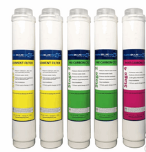 Pure Blue H2O 5PC Reverse Osmosis Filter System Replacement Filters