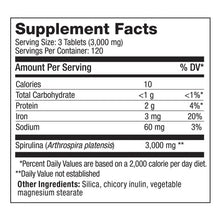 Pure Hawaiian Spirulina 3000 mg., 360 Tablets