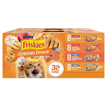 Purina Friskies Gravy Wet Cat Food Variety Pack, Chicken Lovers Prime Filets and Shreds, 5.5 oz Cans, 32 Pack