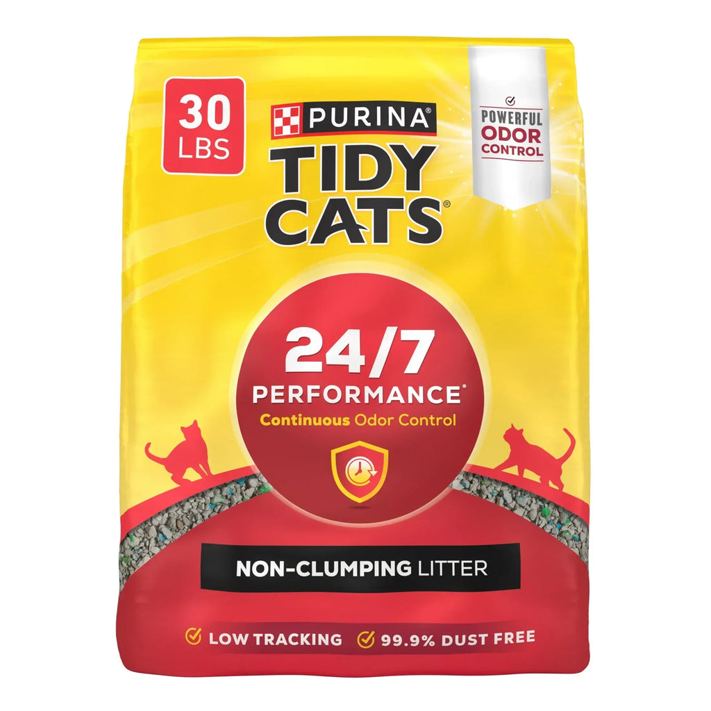 Box For Less Purina Tidy Cats Non-Clumping Litter, 24/7 Performance Odor Control Fo ...
