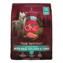 PurinaONETrueInstinctHighProteinDryDogFoodforAdultDogs_MuscleSupport_Salmon_Tuna_15lbBag - Brands For Less USA
