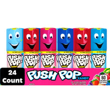 Paquete variado de dulces Push Pop, 0,5 oz, 24 unidades.
