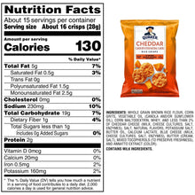 Quaker Cheddar Flavored Rice Crisps, 15.5 oz. (PACK OF 3 )