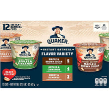Quaker Instant Oatmeal Express Cup Variety Pack, 12 pk.