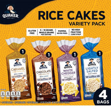 Quaker Rice Cakes, Variety Pack, 4 pk.