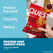 Quest Tortilla-Style 18-20g Protein Chips, Pizza and Ranch Variety Pack, 14 ct.