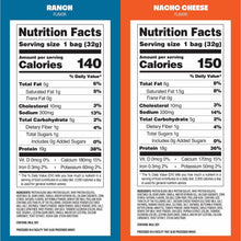 Quest Tortilla Style 18-19g Protein Chip Variety Pack, Nacho Cheese & Ranch, 14 ct.
