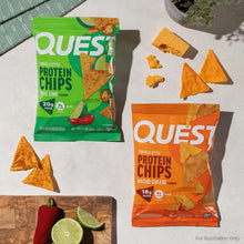 Quest Tortilla Style 18-20g Protein Chip Variety Pack, Chili Lime and Nacho Cheese 14 ct.