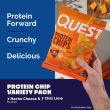Quest Tortilla Style 18-20g Protein Chip Variety Pack, Chili Lime and Nacho Cheese 14 ct.
