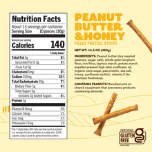 Quinn Peanut Butter & Honey Filled Pretzel Sticks, 14.2 oz. (PACK OF 3 )