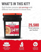 READYWISE Emergency Food Survival Supply 14 Day Bucket, 150 Servings