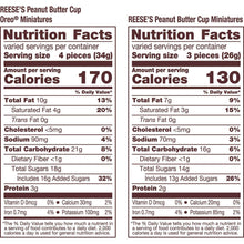 REESE'S Miniatures Oreo and Original Peanut Butter Cups Candy, 48.8 oz.